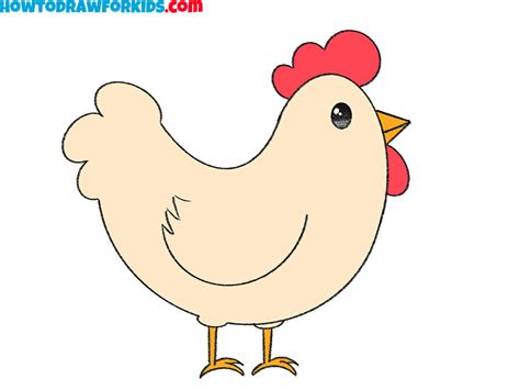 draw  chicken easy drawing tutorial  kids