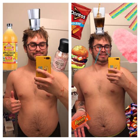 My first day of water fasting compared to my second one😂 (All jokes