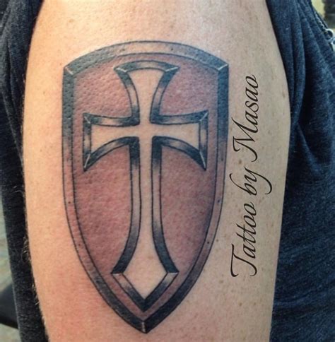 crusader cross tattoo 1