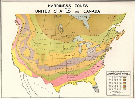 map of hardiness zones in us 26