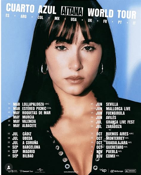 Aitana anuncia las fechas de su gira mundial ‘Cuarto Azul World Tour’