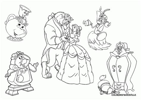 Beauty and the Beast: Coloring Pages & Books - 100% FREE and printable!