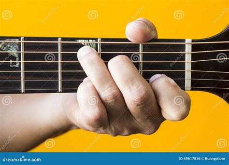 belangrijke snaar op gitaar stock foto image  spel belangrijk