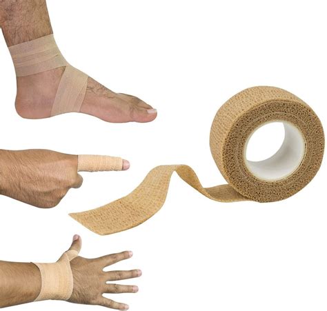 Self Adhesive Bandages - 1" x 5 Yards Per Roll - Pack of 12 Rolls ...