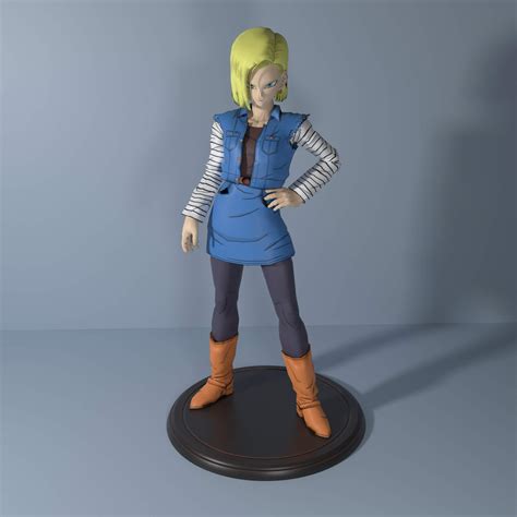 Android 18 Dbz - 3D Model by Moogar