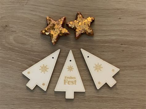 Holz-Weihnachtsdeko lasern | justlaser.com