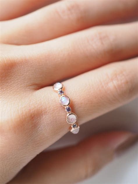 CASSIE Ring - Moonstone | Azen Jewelry
