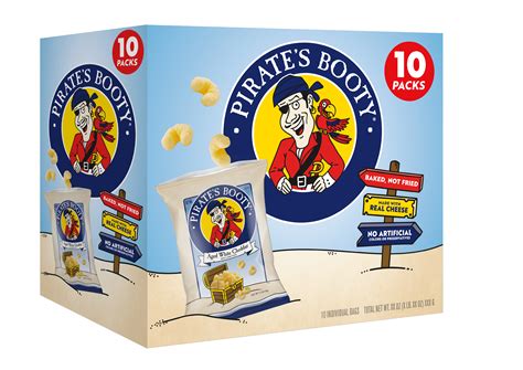 Pirate's Booty Gluten-Free Aged White Cheddar Cheese Puffs, 0.5 oz Bag
