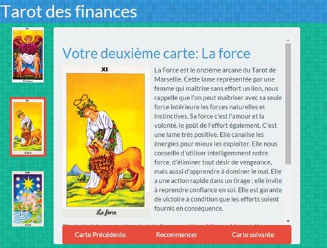 tirage du tarot des finances