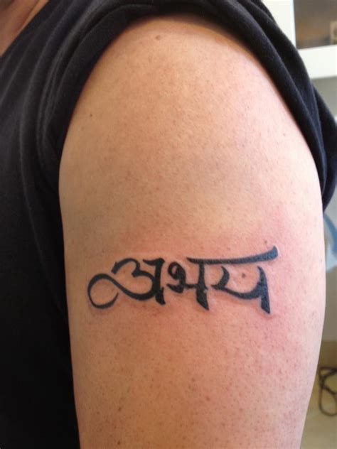 Namaste In Sanskrit Tattoo