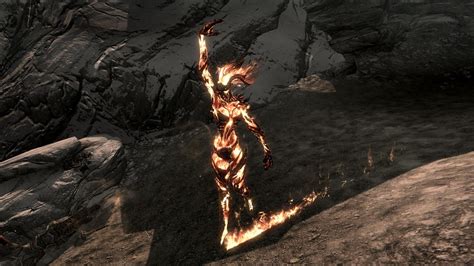 Flame Atronach attacking by NDC880117 on DeviantArt
