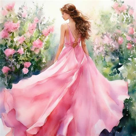 "Watercolor drawing. a beautiful girl…" — image created in Shedevrum