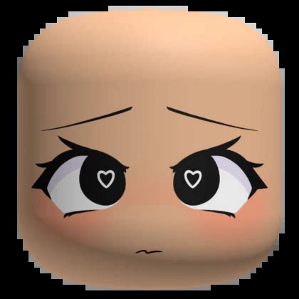 Flustered Heart Eyes Face - Light | Roblox Item - Rolimon's