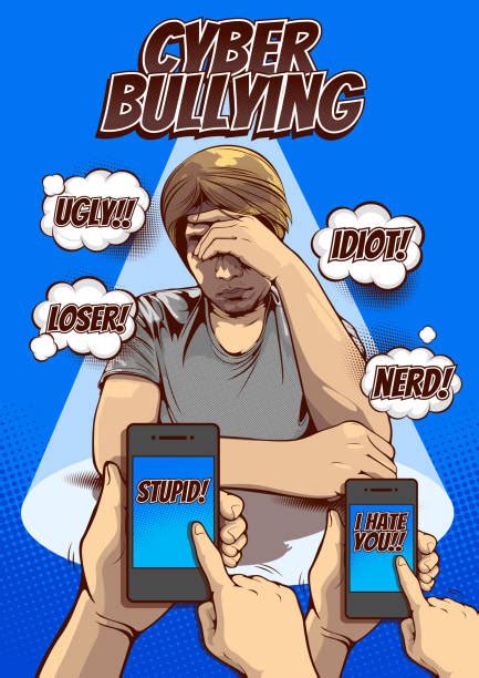 Cyber Bullying Pop Art Illustrations, Royalty-Free Vector Graphics ...