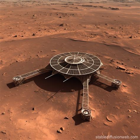 Mysterious Martian Structure | Stable Diffusion Online