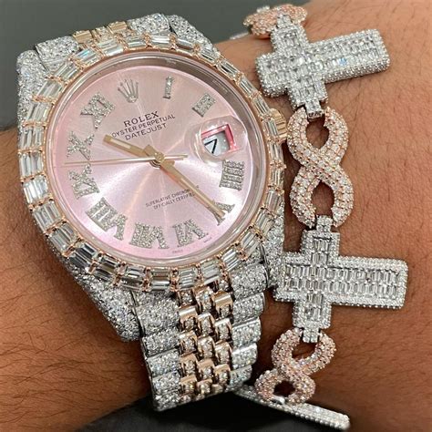 rolex lady datejust moissanite diamond  imaxbudswatch