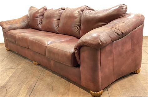 Lot - Creative Leather Furniture Long Leather Sofa