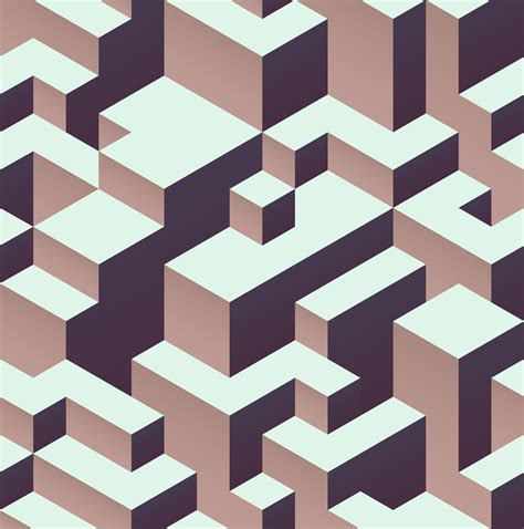 Isometric Seamless Patterns by Side Project Clipart