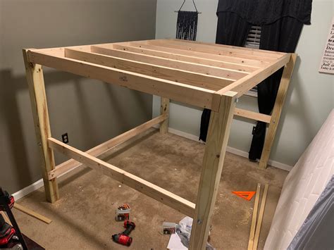 Queen Loft Bed Woodworking Plans - Etsy | Sofás cama de matrimonio