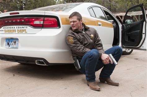 Longmire - Season 1 Episode Still | Bailey chase, Men in uniform, Craig