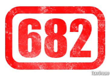 682 Text Effect and Logo Design Number