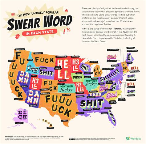 The United States of Cussing: Every U.S. State's Favorite Swear Word