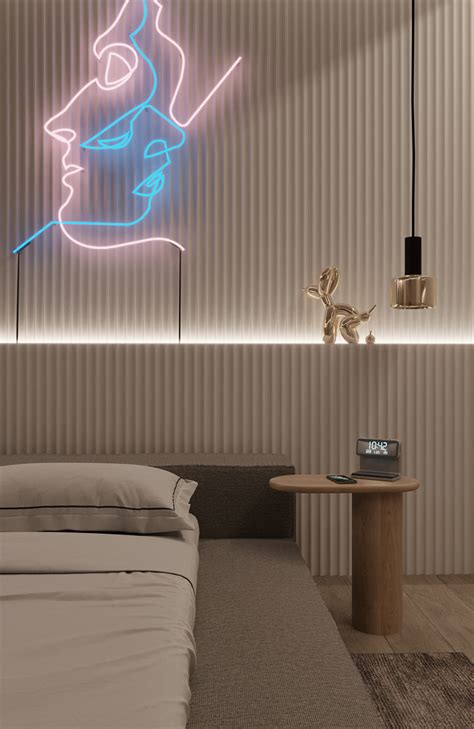 Светлая спальня в дизайн-проекте :: Behance