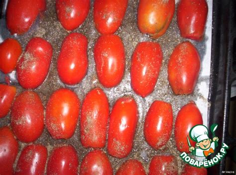 Сушеные томаты – кулинарный рецепт