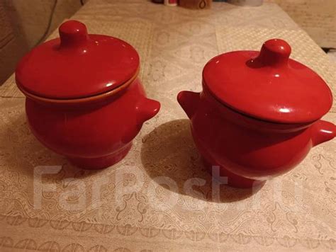 Глиняные раритетные горшочки для запекания в духовке вкусняшек во ...
