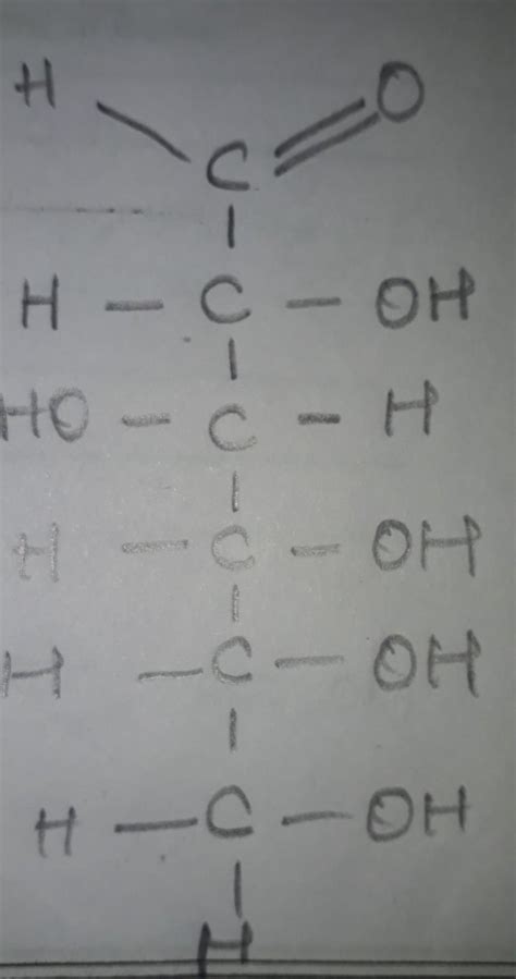 Structure of c6H12o6 as diagram - Brainly.in