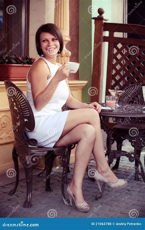 Lady with coffee cup stock photo. Image of female, passion - 21063788