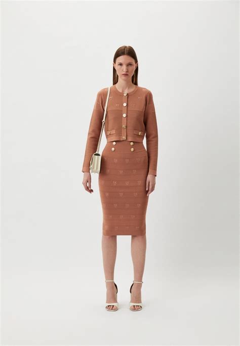 Юбка Pinko, цвет: бежевый, RTLADJ990601 — купить в интернет-магазине Lamoda
