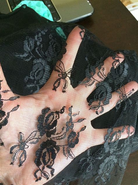 non-stretch black lace | Costume design, Black lace, Lace
