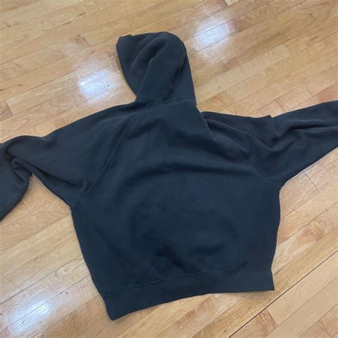 Black essentials hoodie - Depop