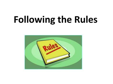 rules powerpoint    id