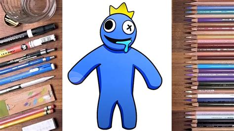 How to DRAW RAINBOW FRIENDS BLUE - YouTube
