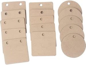 DI-KRAFT Wood Sheet Craft - MDF Cutouts Pendants - Plain MDF Blanks ...