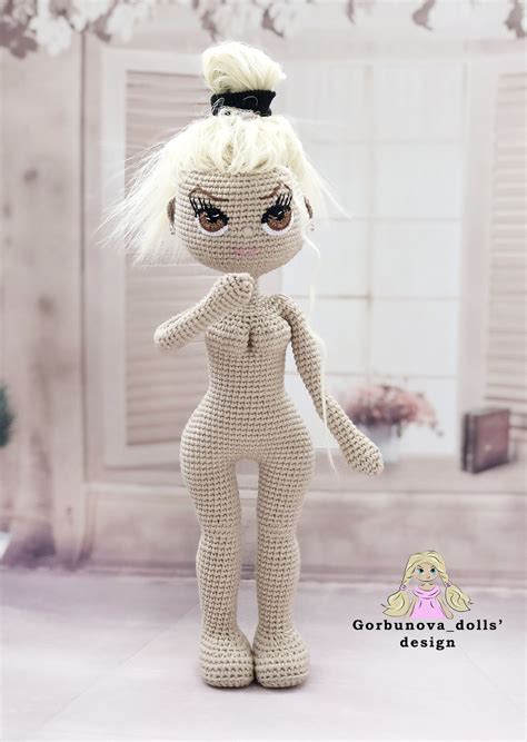 Amigurumi crochet doll made by Yulia Gorbunova. Finished size is about ...