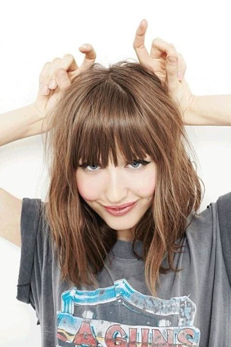 trendy lob hairstyles  bangs   stylish
