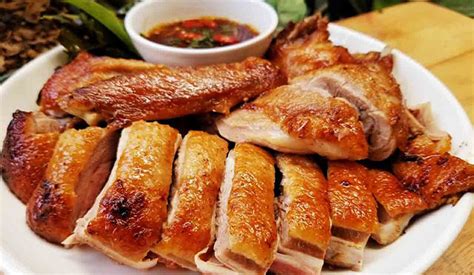 cach lam vit nuong chao gion ngon tham vi