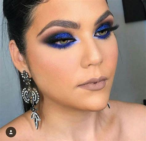 Maquiagem Para Vestido Azul Royal - Looks De Maquiagem Azul Royal Tutorial: Maquiagem Azul Glamouroso