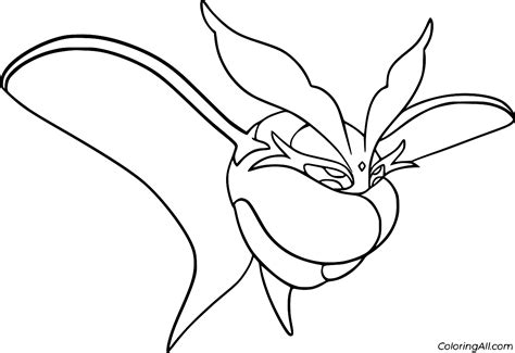 Frosmoth Coloring Page - ColoringAll