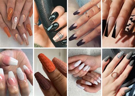 Trendiest Cute Fall Coffin Nails | Fall Color Coffin Nails — Our West Nest