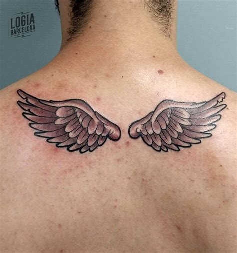Tatuaje De Alas De Angel En La Espalda