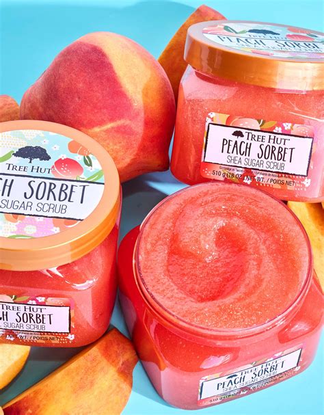 peach sorbet shea sugar scrub – Tree Hut Shea®