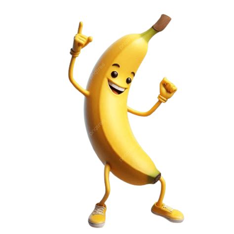 Banana Is Dancing, Banana Dancing, Fruit Dancing PNG Transparent Image