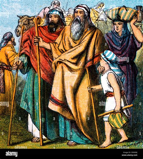 Historias Bíblicas- ilustración de Abraham salir de su país y de sus ...
