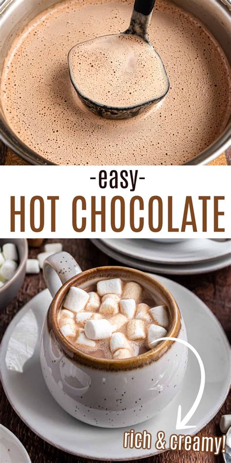 Homemade hot chocolate recipe hot cocoa – Artofit