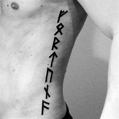 80 Rune Tattoos For Men - Germanic Lettering Design Ideas