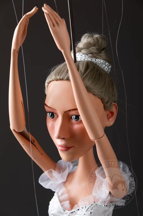 Ballerina - professional portrait marionette 100cm tall | Marionettes.cz